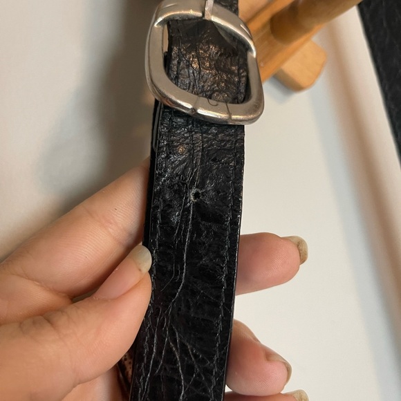 Vintage black suede and alligator crossbody bag - Picture 7 of 13